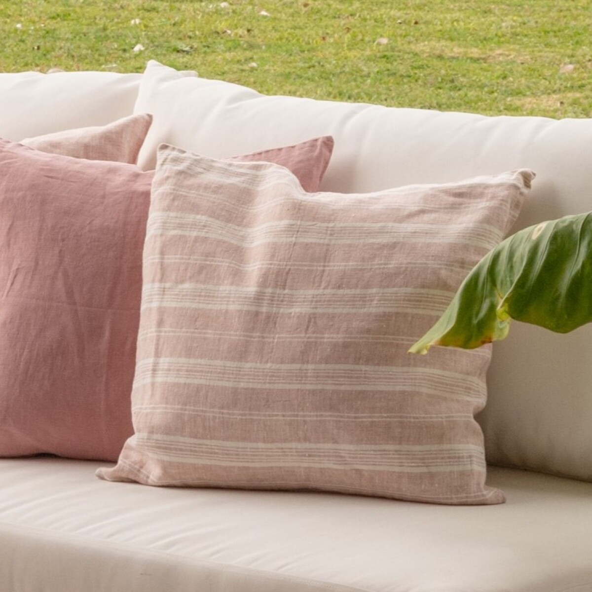 almohadón stripes, rosa pálido, 50x50 