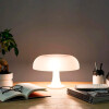 Lampara de mesa retro Mushroom blanco
