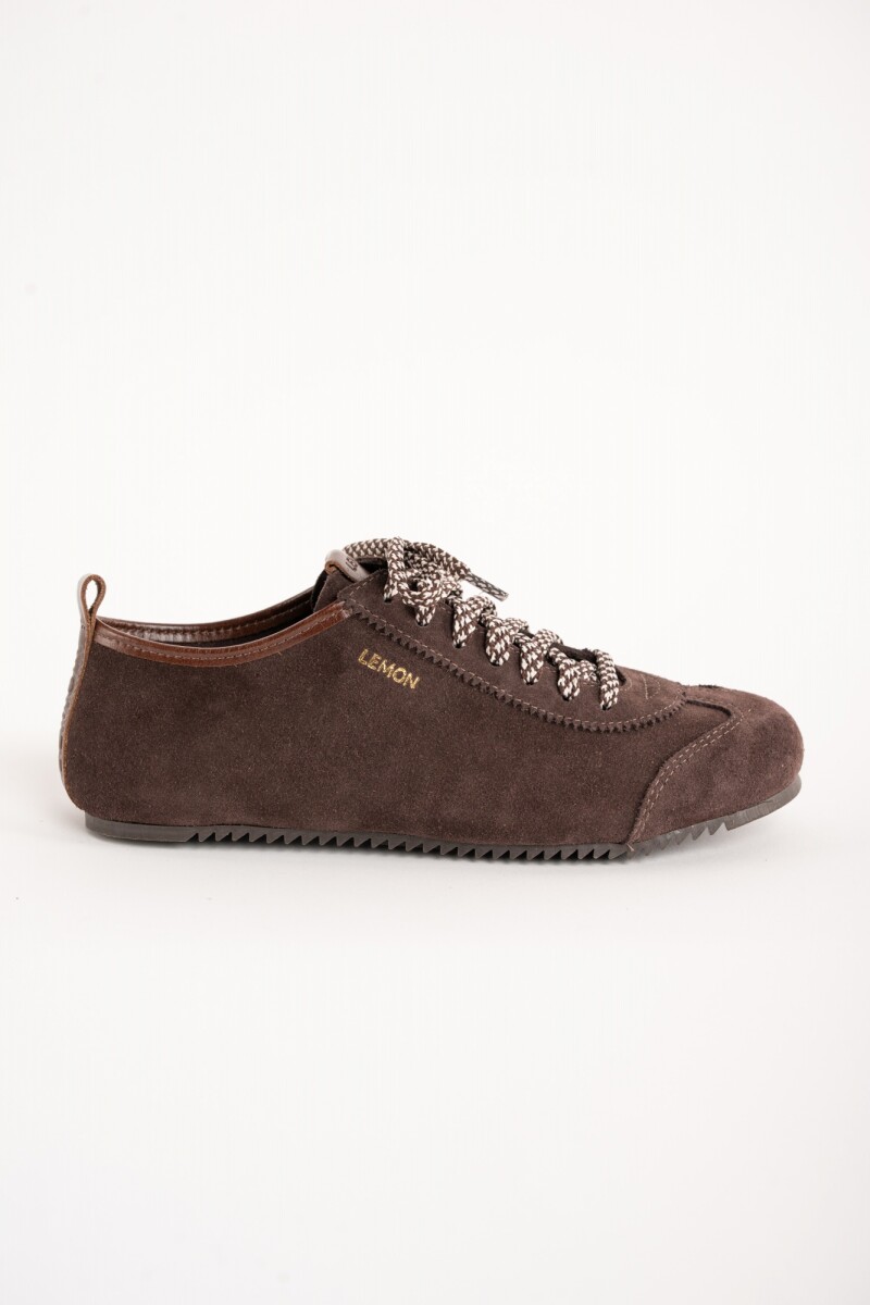 Zapato Gamuza Chocolate