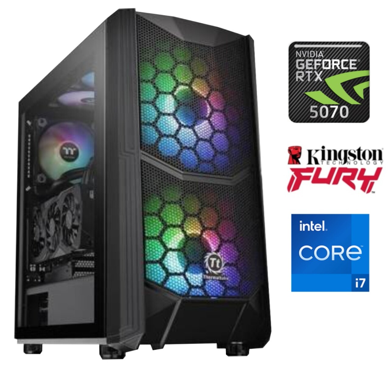 Equipo Gamer Core i7 13700F, 16GB, 1TB NVMe, RTX 5070 12GB 