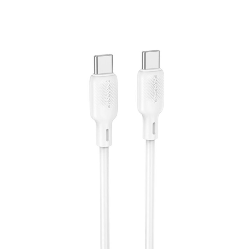 Cable Usb-c A Usb-c 60w Silicona Carga Rápida 1m Borofone Cable Usb-c A Usb-c 60w Silicona Carga Rápida 1m Borofone