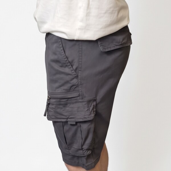 Bermuda Zip Cargo Grey