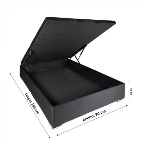 BOX BAÚL 1 PLAZA BASE DE SOMMIER GUARDARROPA CAMA BOX BAÚL 1 PLAZA BASE DE SOMMIER GUARDARROPA CAMA