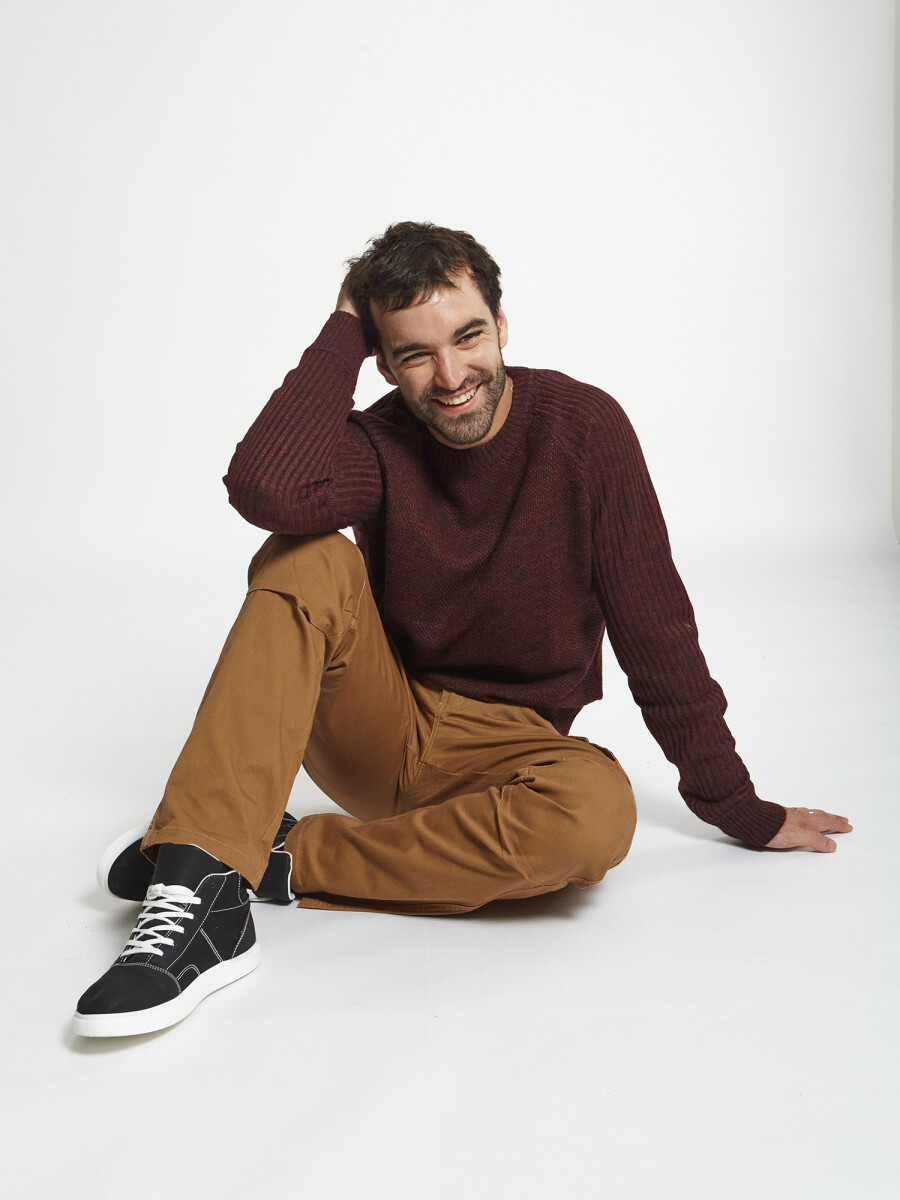 Pantalon cargo slim - tostado 