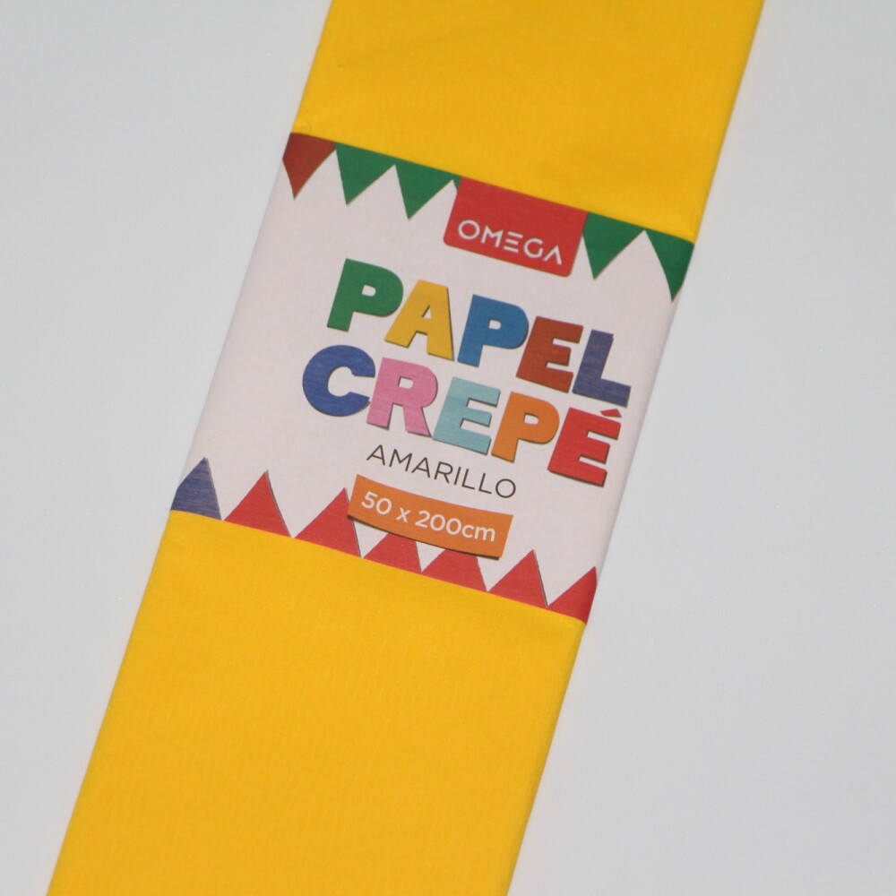 PAPEL CREPE 2MTS.X0.50 COLOR AMARILLO