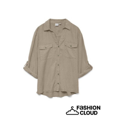 VMBREE 7/8 SLEEVE LOOSE TENCEL SHIRT GA Nomad