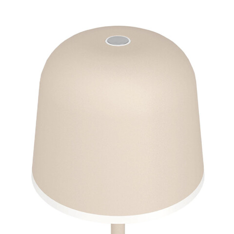 Portátil LED inalámbrica beige p/exterior cálida EG0494
