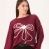 Sweater aurora bordo