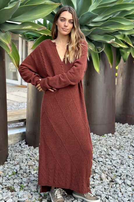 VESTIDO LIV Ladrillo