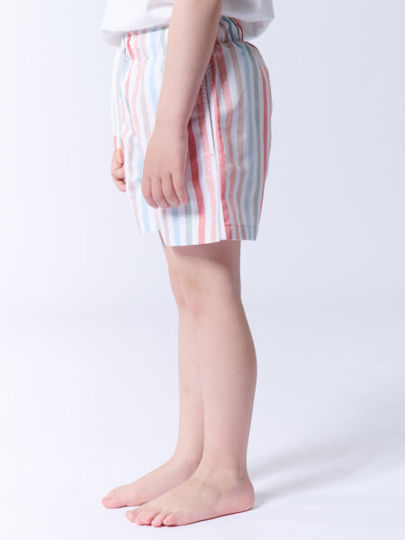 Short de baño rayado Rayado Multicolor