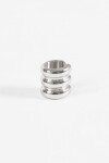 Earcuff wavy plateado