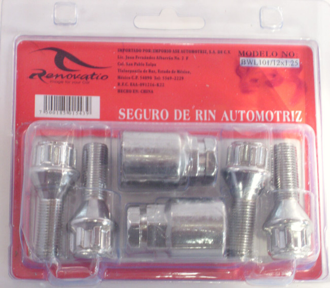 ACCESORIO EXTERIOR - KIT TORN. SEGURIDAD P-RUEDAS - 