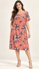 VESTIDO JEYLI ESTAMPADO TERRACOTA