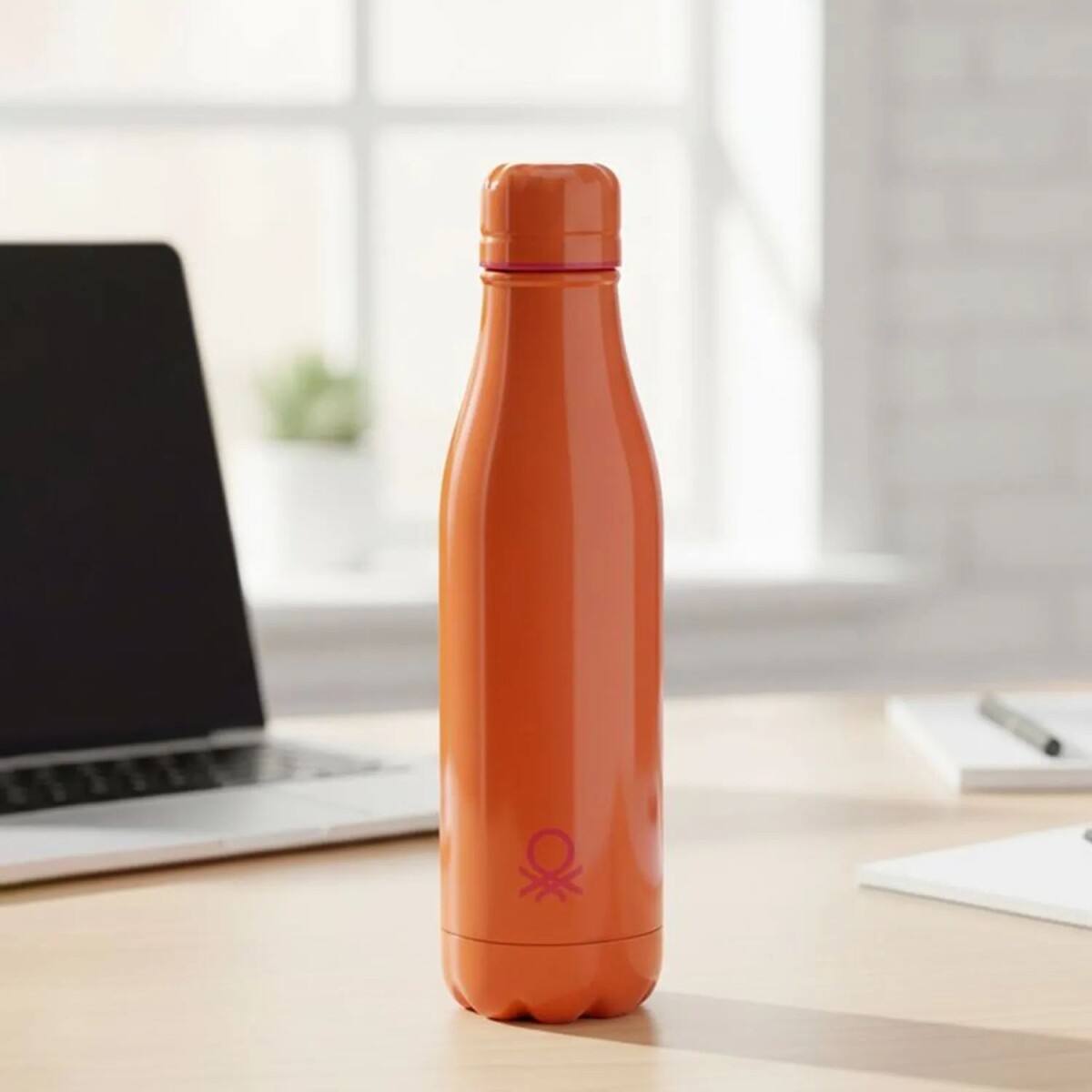 Botella Térmica Acero Inox 500ml Benetton - Naranja 