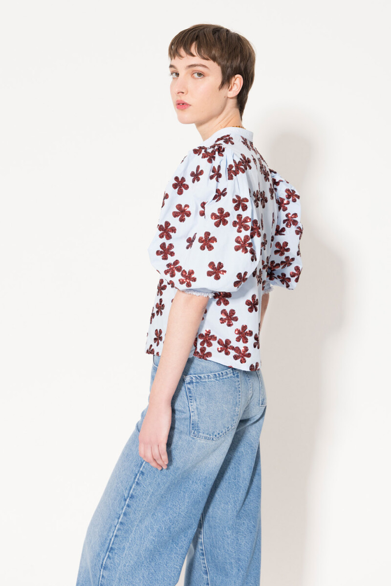 CAMISA LILY Celeste