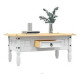 Mesa de centro ESTILO MEXICANO 1 cajón Color CERA BLANCO Mesa de centro ESTILO MEXICANO 1 cajón Color CERA BLANCO