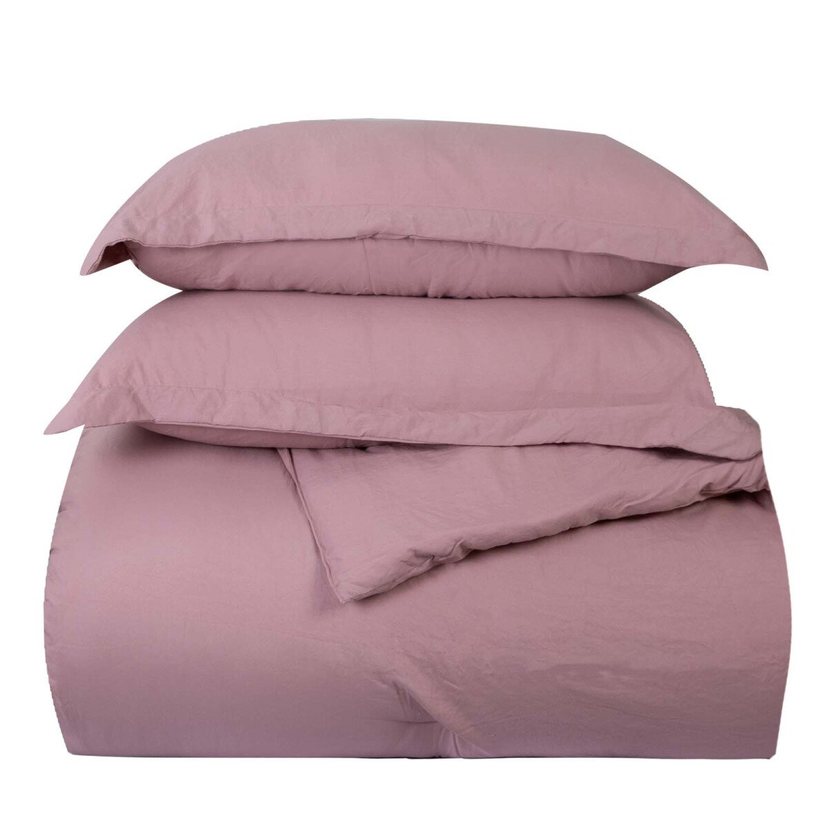 SET ACOLCHADO - QUEEN POLIESTER ROSA PREWASHED 