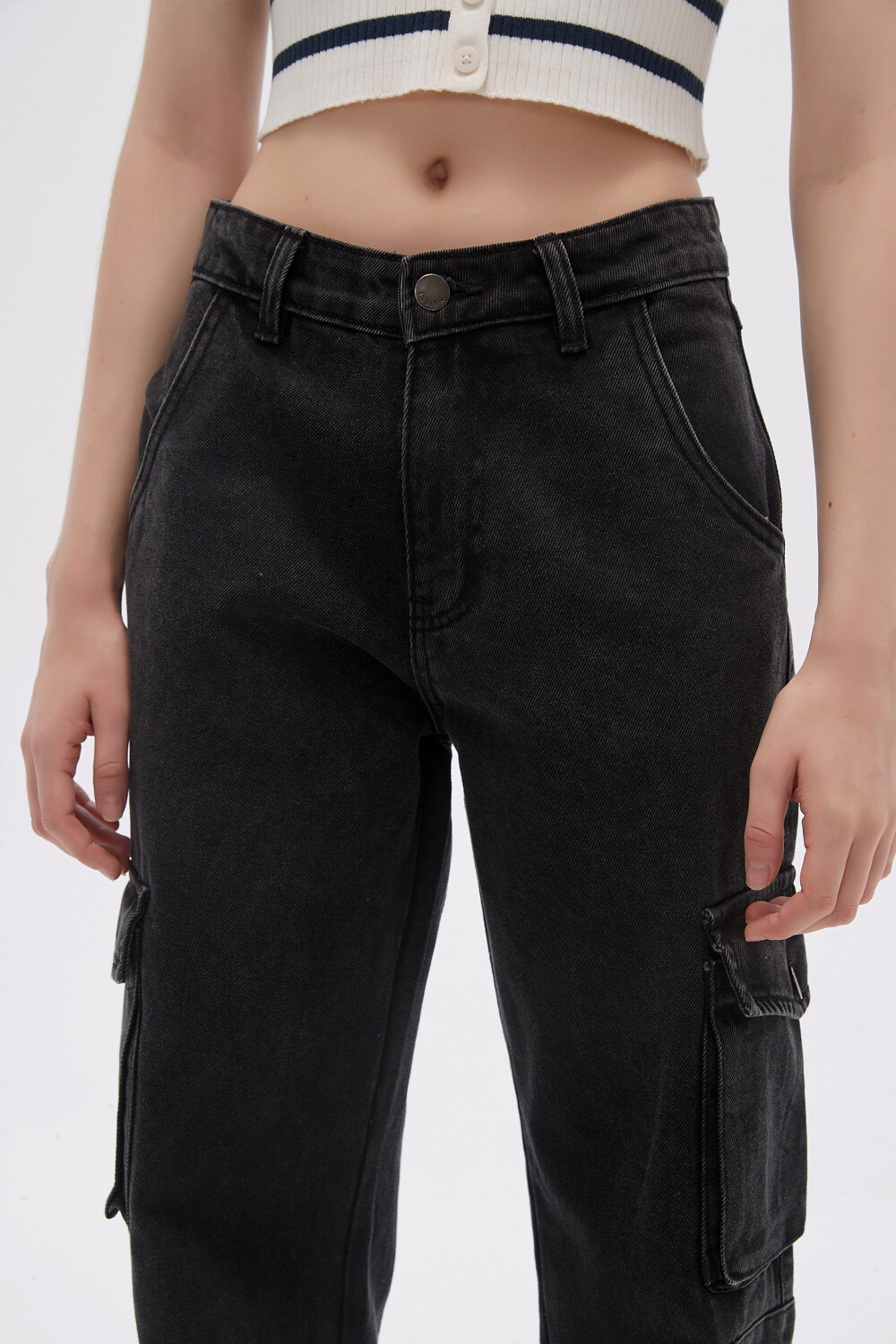 Pantalon Sash Gris Oscuro