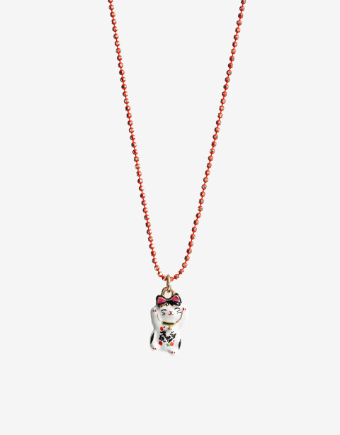 Collares Cortos Lucky charm Collar Corto Con Dije Gatito Lucky - Dorado