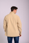 Sobrecamisa de gabardina Beige