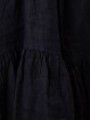 Vestido 100% lino con broderie NEGRO