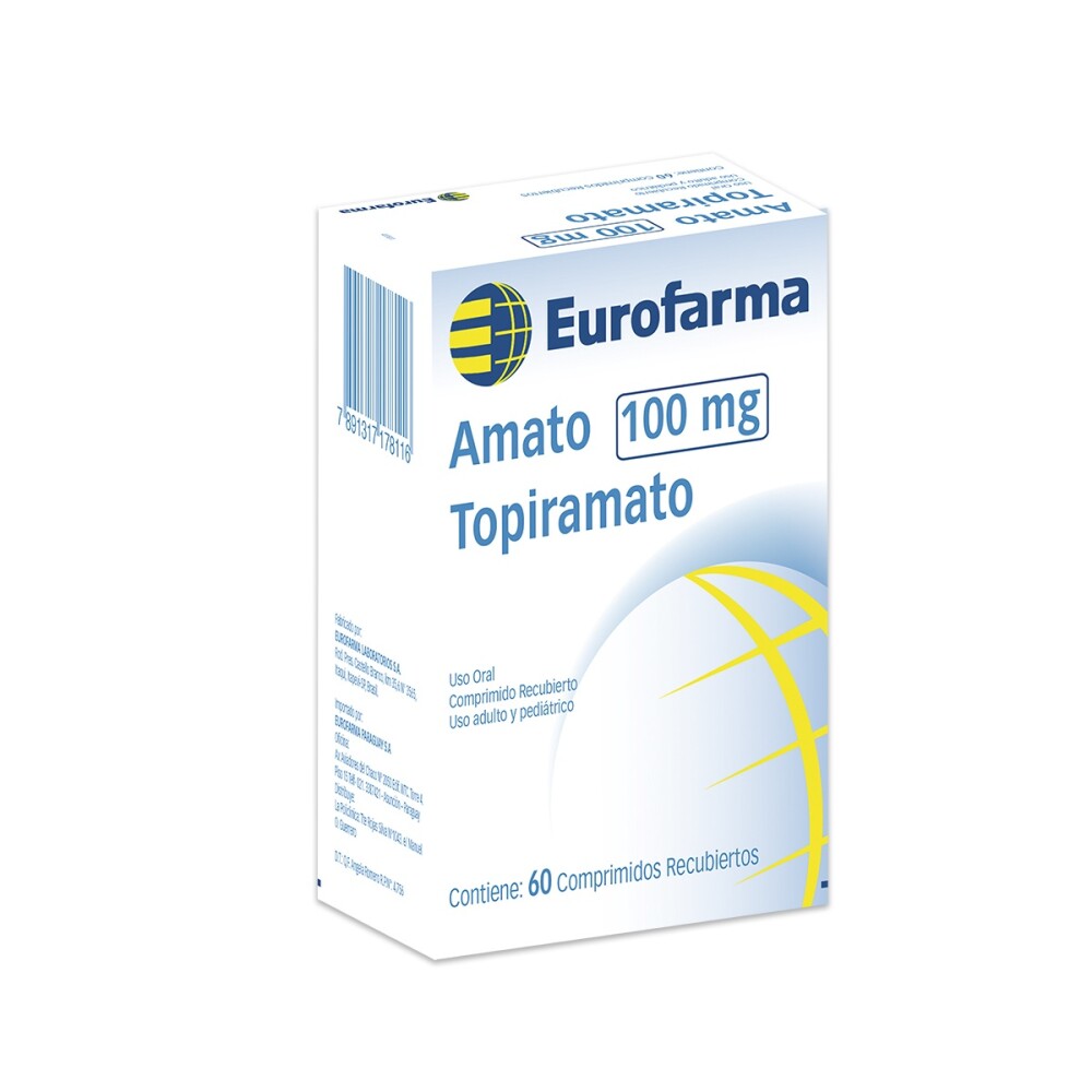 AMATO 100 MG. CJ X 60 COMP. REC. única