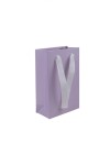Bolsa cartulina laminada 10x05x15 cm LILA