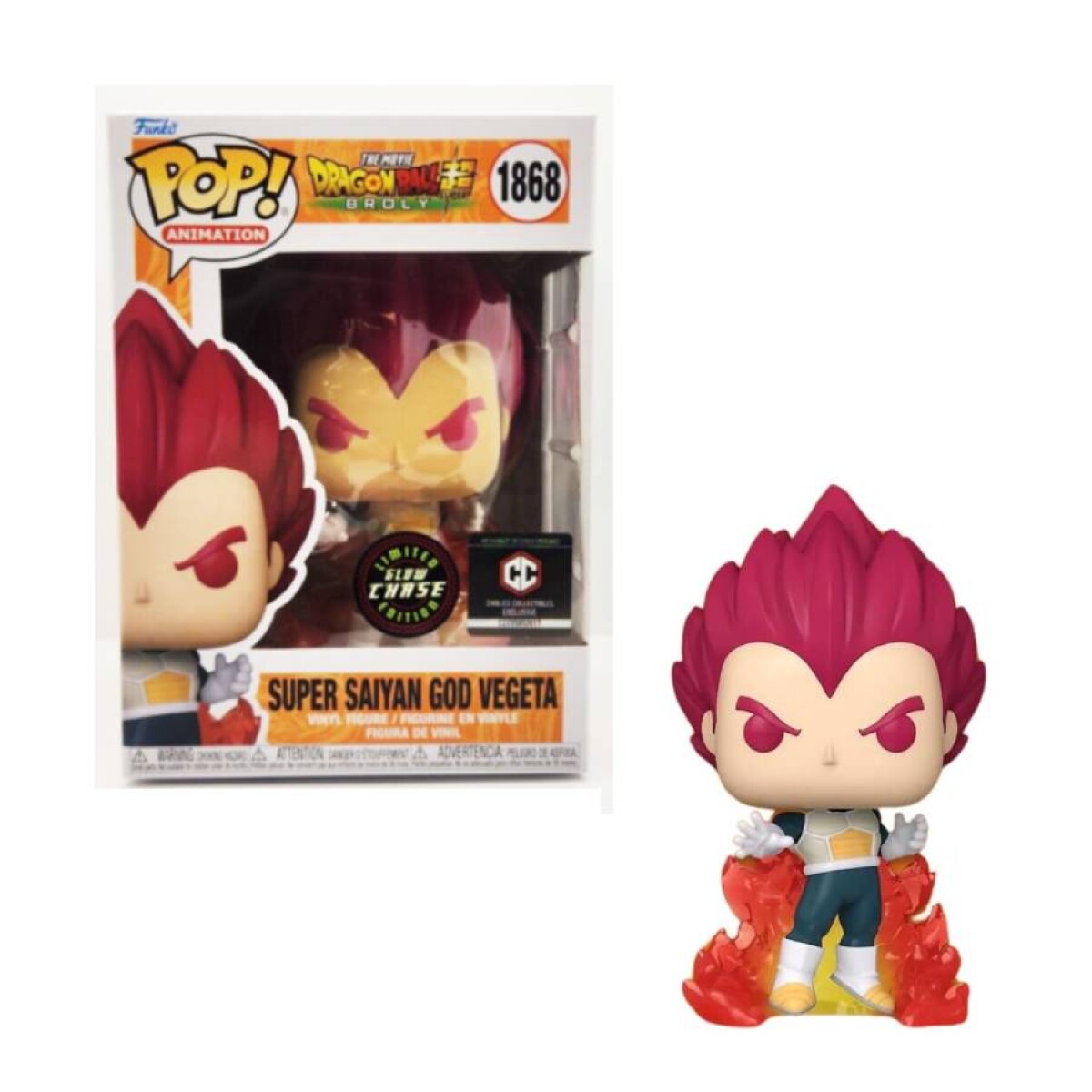 Super Saiyan God Vegeta - Dragon Ball Super - 1868 [Chase - Glows In The Dark] 