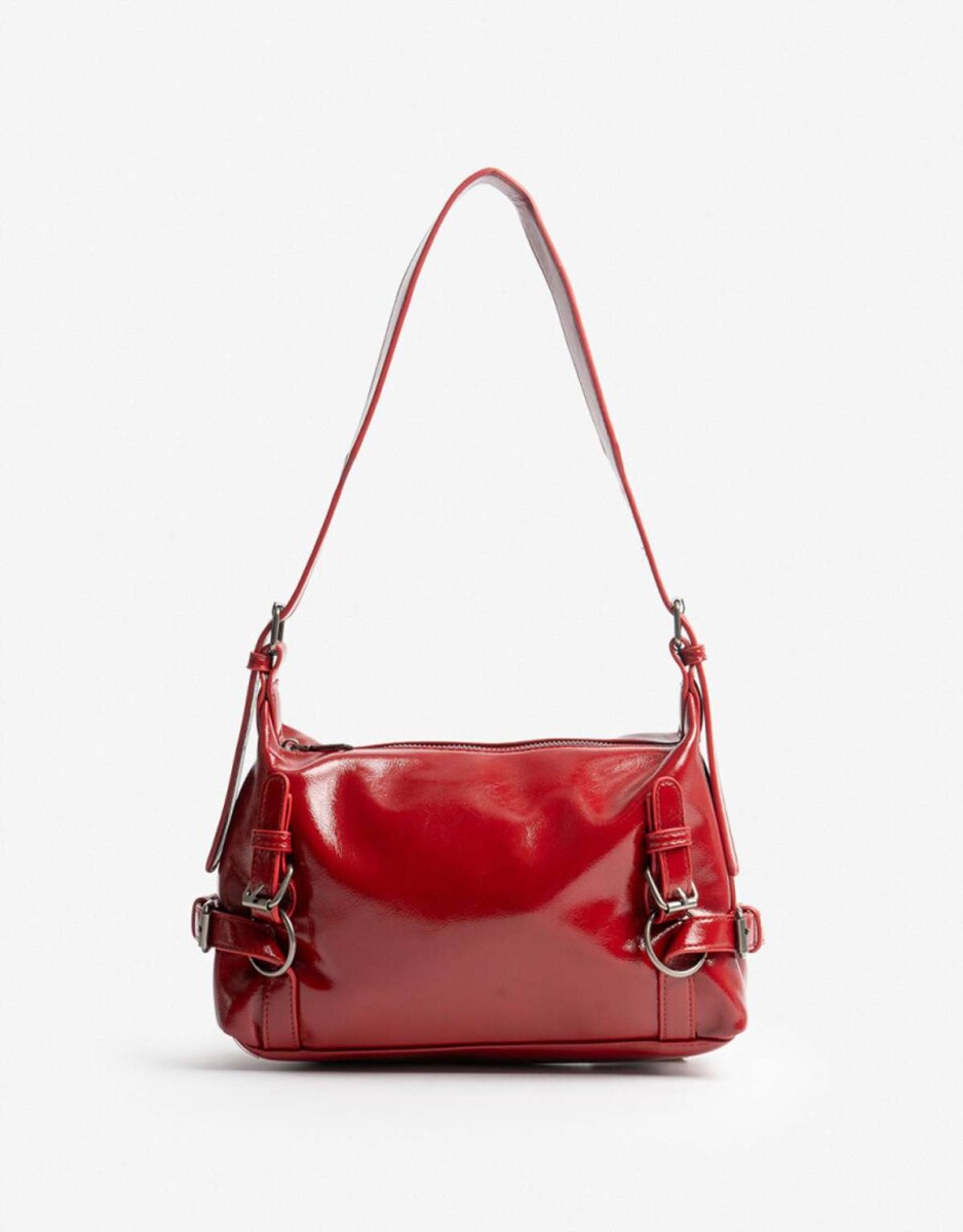 Cartera City Hebillas - Rojo Cereza 