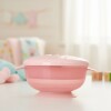 Bowl 4 en 1 KIKKABOO rosa transparent