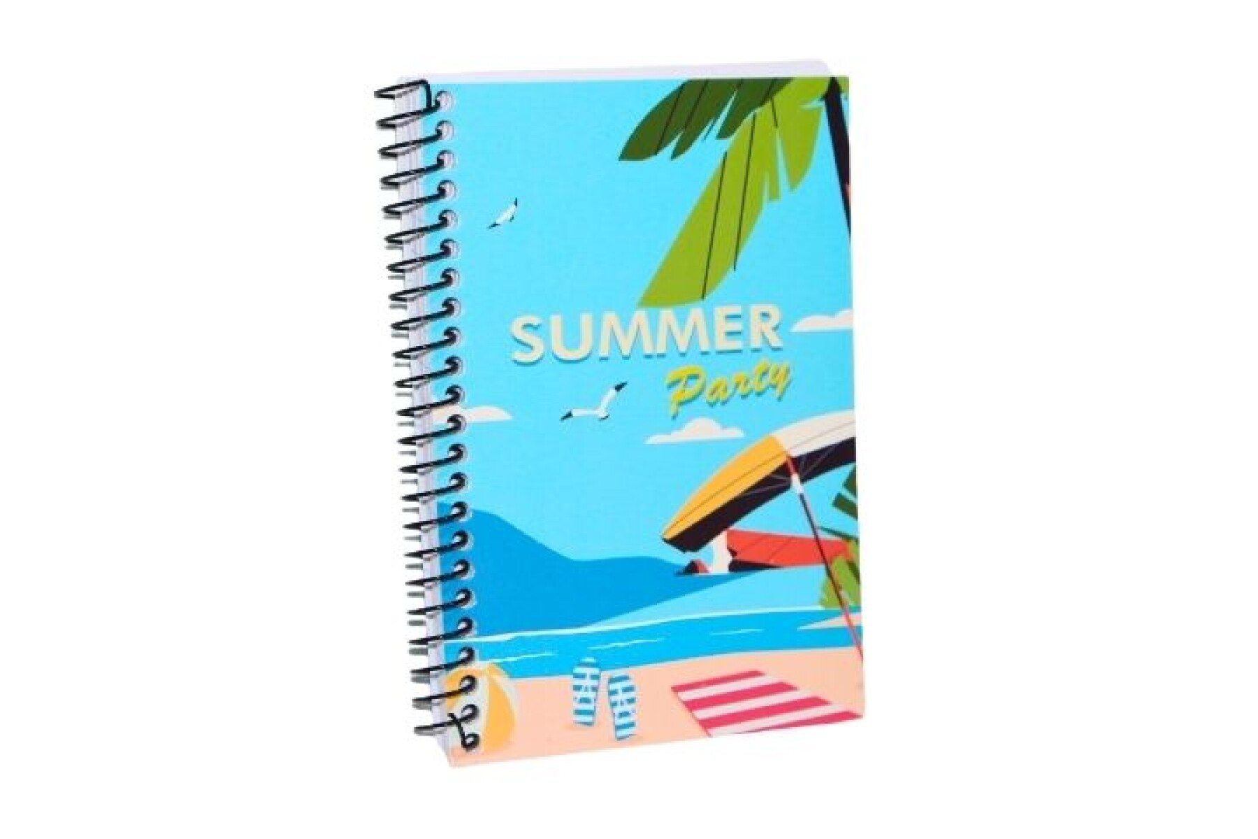 LIBRETA AUGURI ESPIRAL 96 HOJAS - TAPA SUMMER PARTY 
