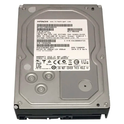 Disco duro HDD 3.5" INT SATA 3TB Hitachi Disco duro HDD 3.5" INT SATA 3TB Hitachi