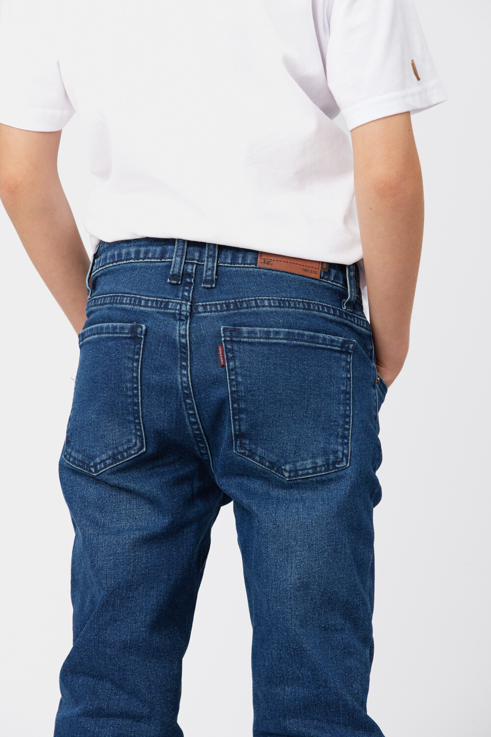 PANTALÓN DE JEAN SKINNY Azul Oscuro
