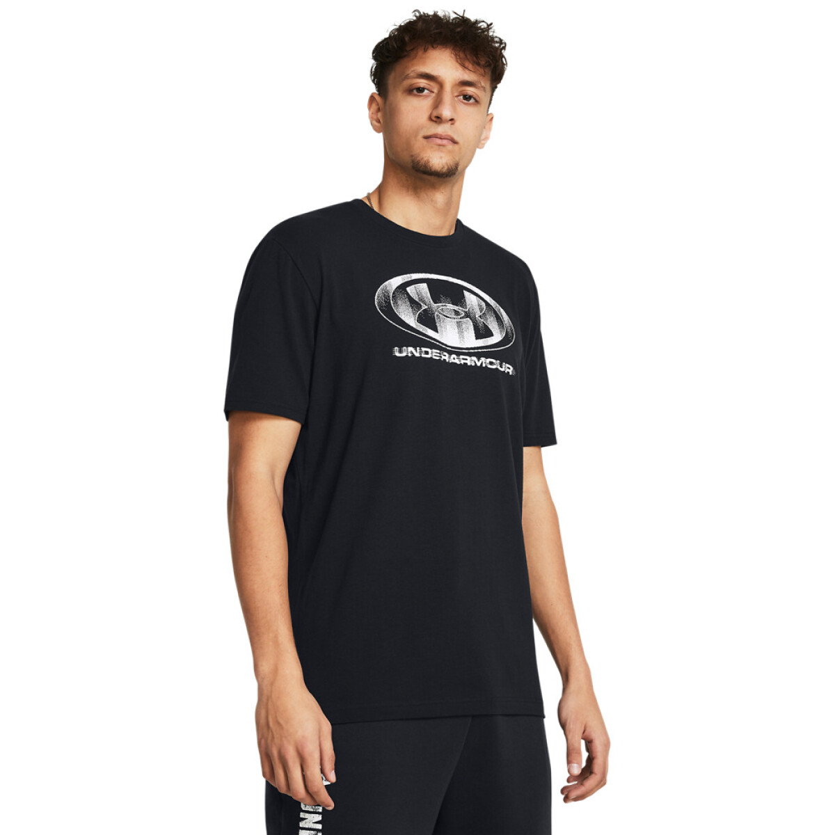 UA M GLITCH LOGO 60/40S SS-YLW - BLK-001 