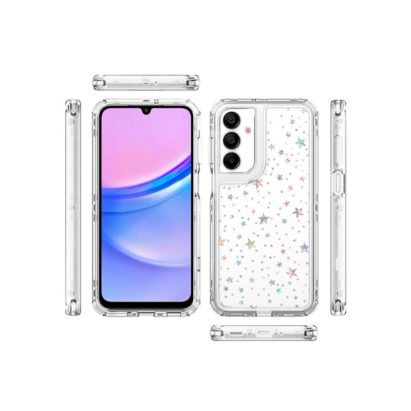 Protector para Samsung Galaxy A16 transaprente diseño estrellas Protector Para Samsung Galaxy A16 Transaprente Diseño Estrellas
