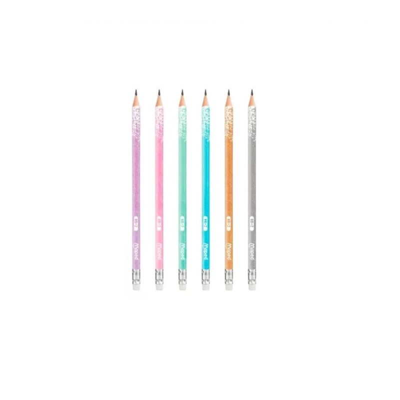 Lápices Hb Black Peps Glitter Maped #LÁPICES HB BLACK PEPS GLITTER MAPED