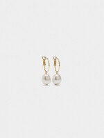 Aros Con Perlas blanco
