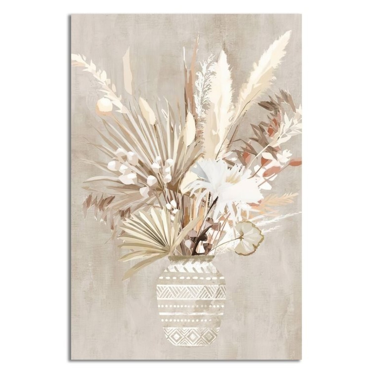 CUADRO CANVAS 40x60cm FLORERO BEIGE 1 