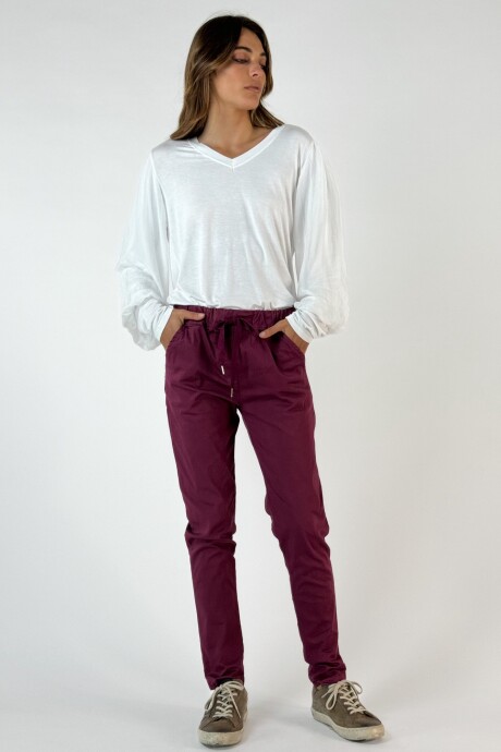 PANTALON NICOLETTA Púrpura