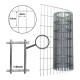 Tejido Malla Electrosoldada Galvanizada Rollo 1.50m X 25 Mts Gris