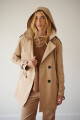TRENCH CAPUCHA MIDI BEIGE