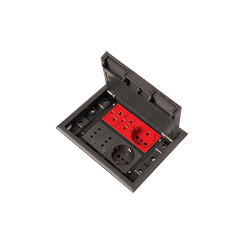 Caja de empotrar p/8 módulos p/piso o paredes C89809