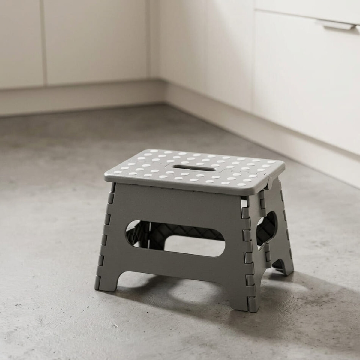 Banco plegable multiuso 22 cm - gris oscuro 