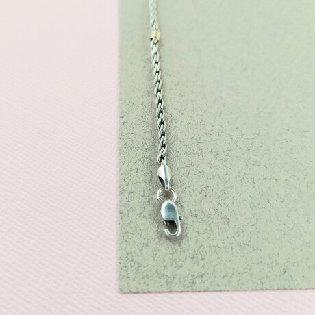 Pulsera Espiga en plata 925 con detalles en double de oro 18 ktes. Pulsera Espiga en plata 925 con detalles en double de oro 18 ktes.