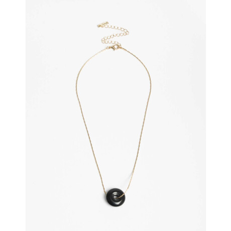 Cadena Con Dije Dona Negra Dorado