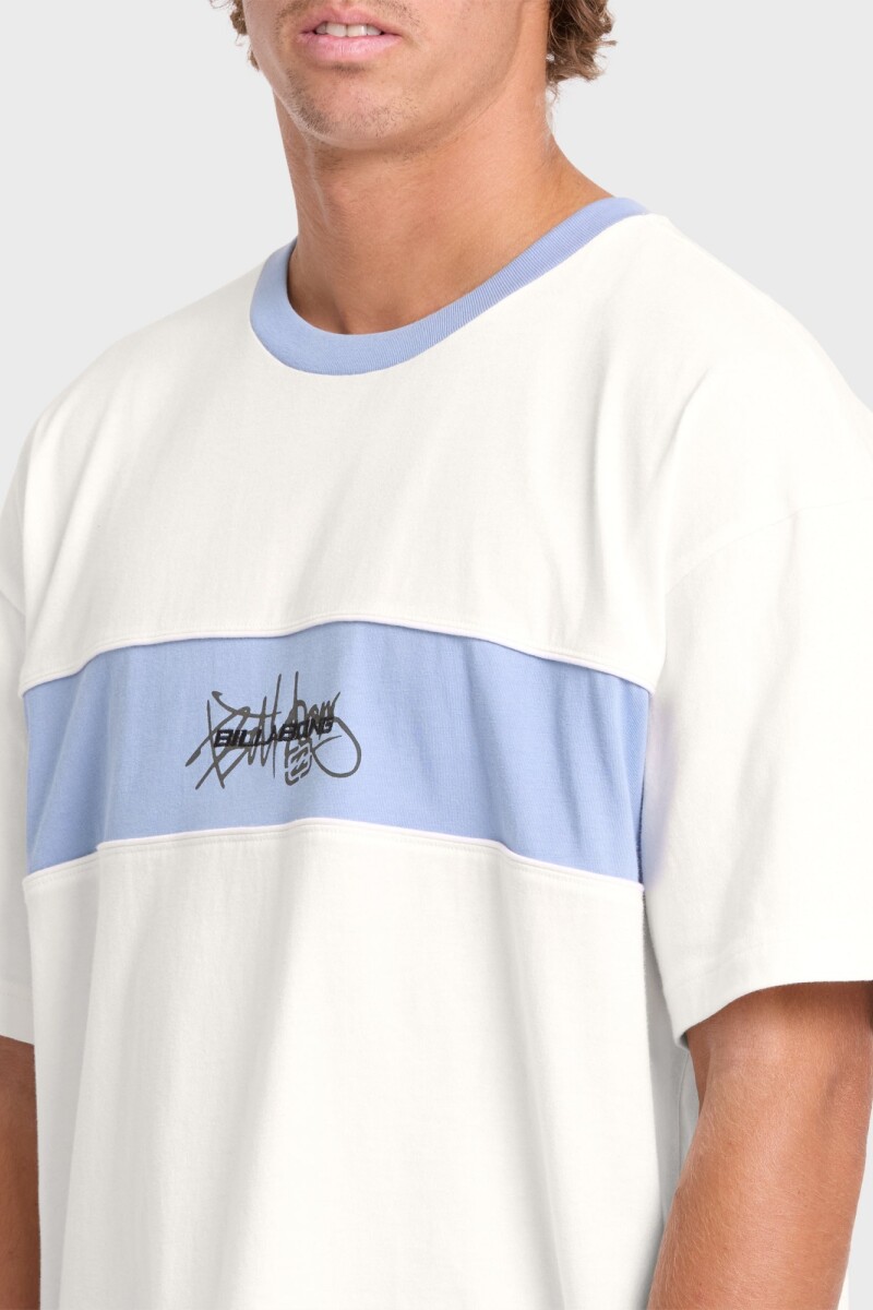 REMERA BAG DOG SHRAPNEL RINGER TEE B-blanco