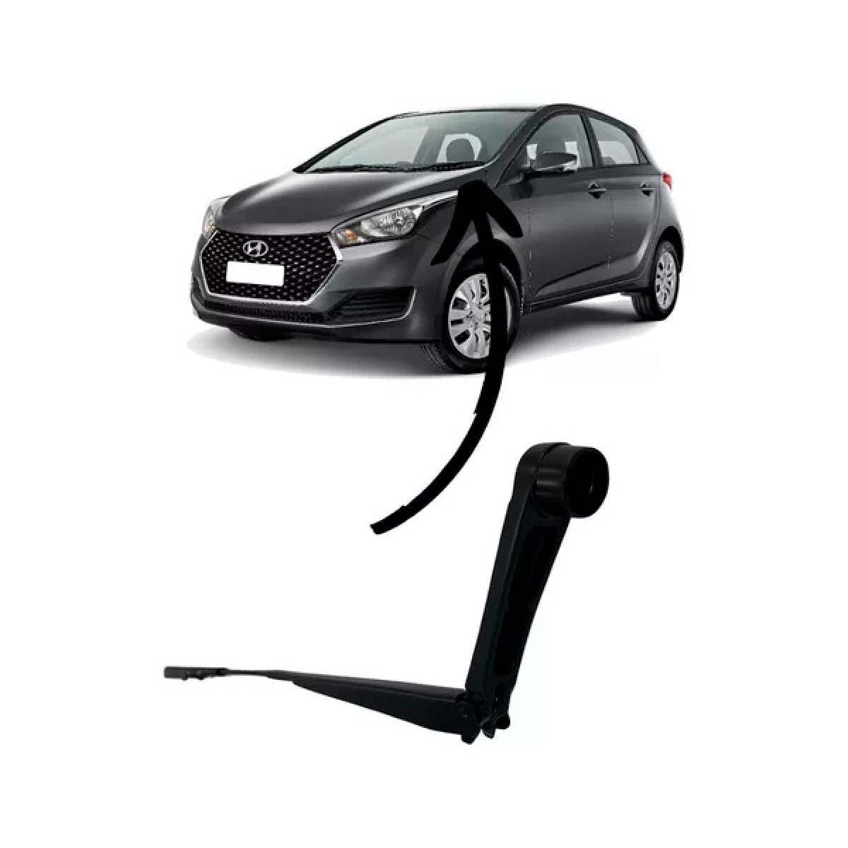 BRAZO LIMPIA PARABRISA HYUNDAI IZQ HYUNDAI HB20 2012-2019 942E - 