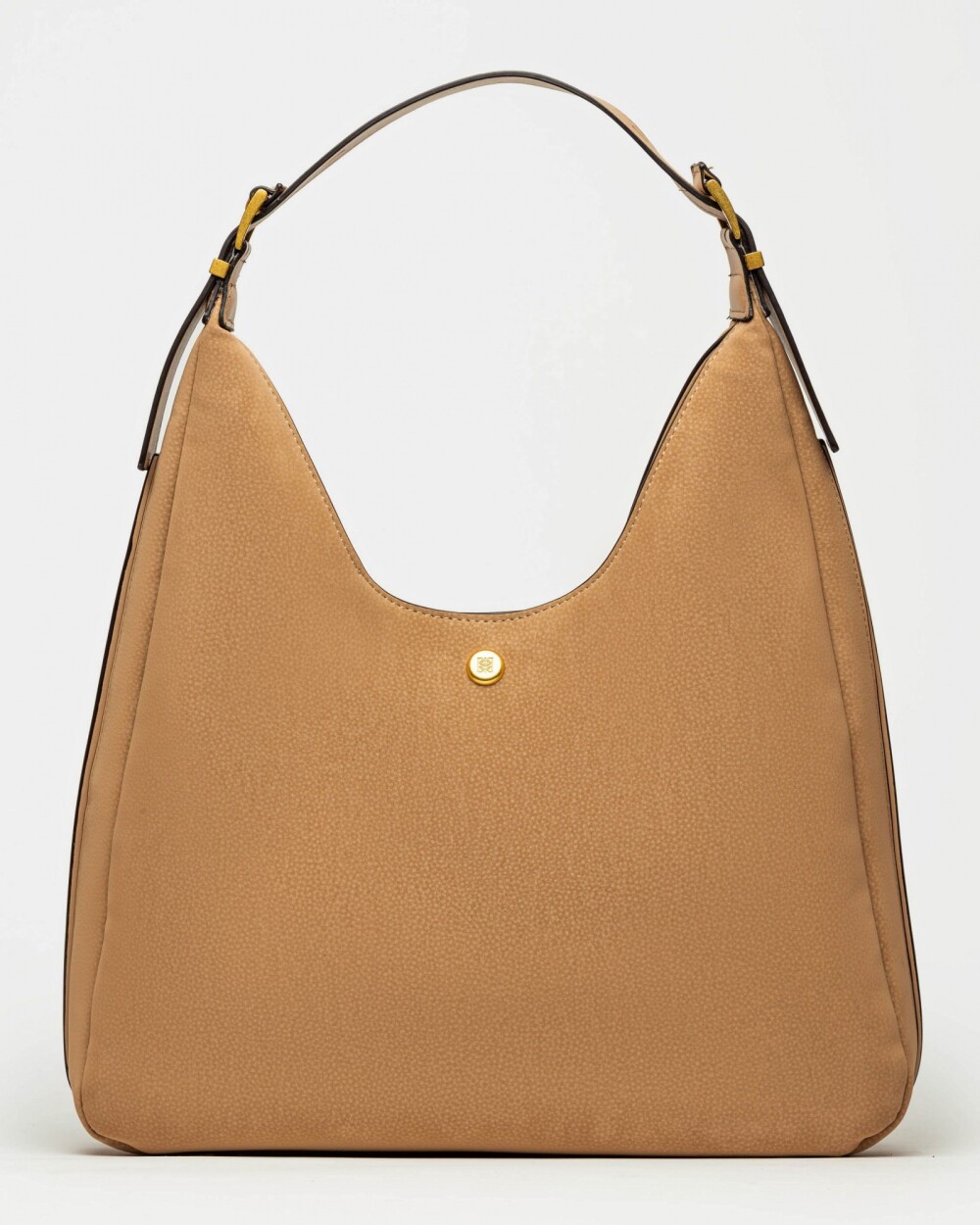 Bolso Raw en efecto gamuza Taupe