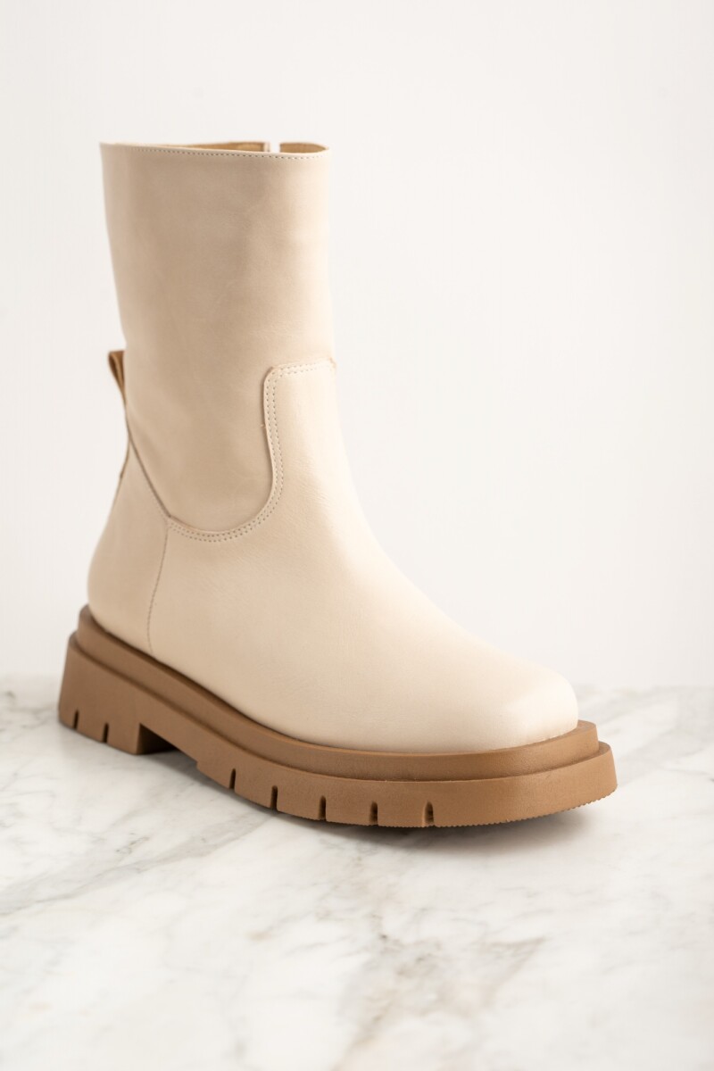 Bota Cuero Nácar