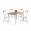 Juego de Comedor 4 Sillas - Udine Blanco